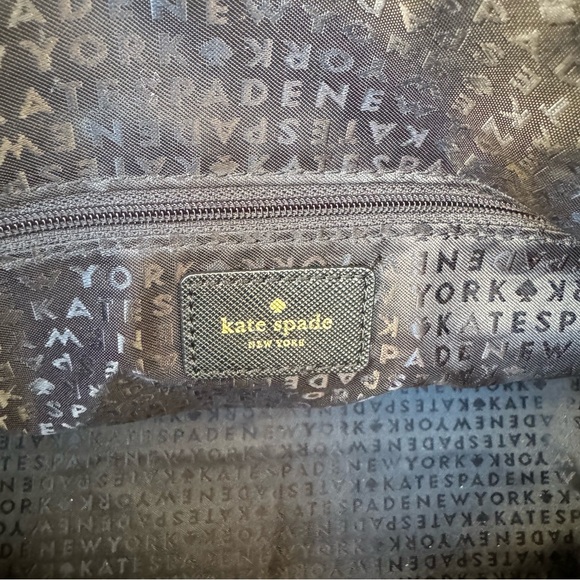 Kate Spade Black Glitter Polka Dot Small Tote Bag - Picture 8 of 9